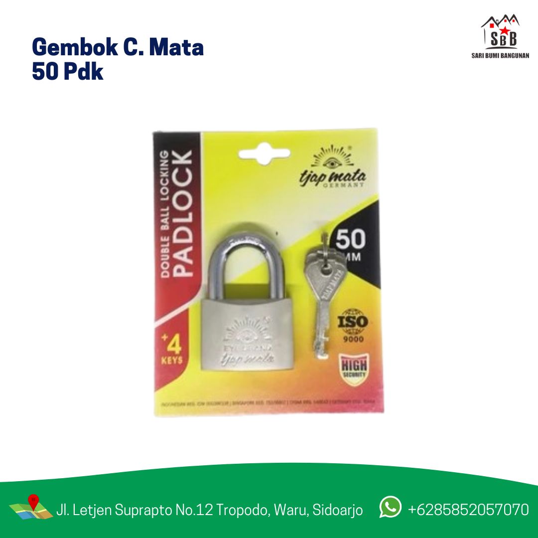 Gembok C. Mata 50 Pdk